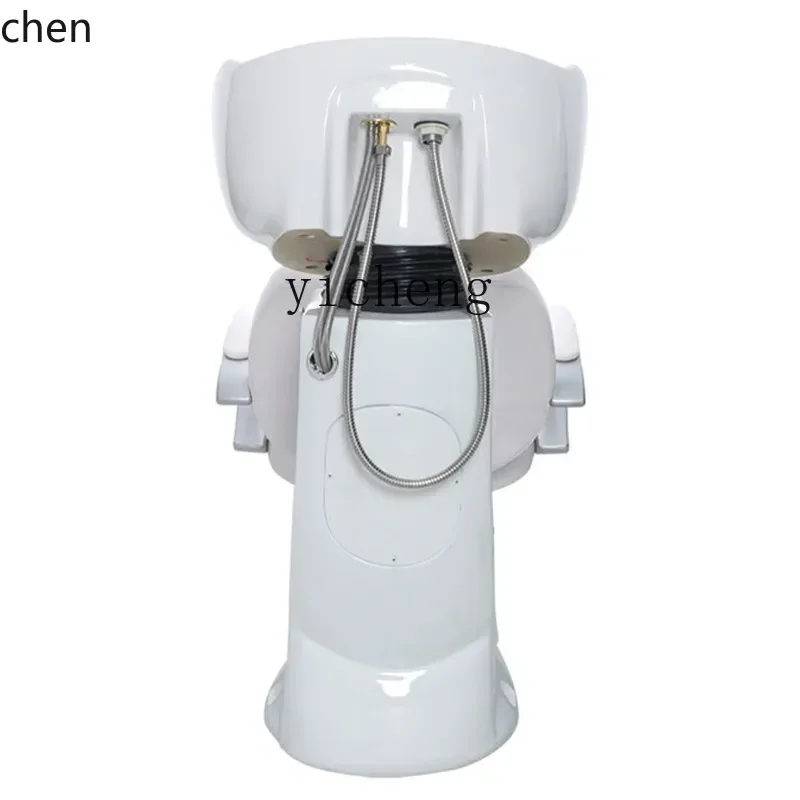 ZMLSitting Shampoo Chair Salon for Hair Salon Chair Beauty Ceramic Flushing Bed