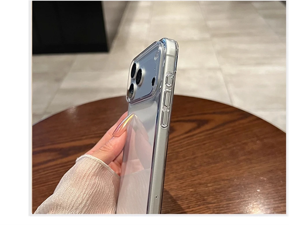 Ultradünne Transparente HD-Hartschalenhülle für iPhone 18 17 Pro Max Air 16 15 14 13 12 Plus Schlanke Einfache Klare Matte Frosted Hülle – Detail 9