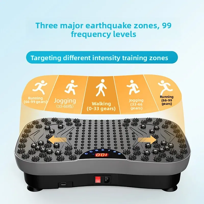 New Multi‑Functional LowNoise Vibration Plate Lazy Shaking Trainer FullBody Muscle Relax Portable Household Fitness Workout Tool