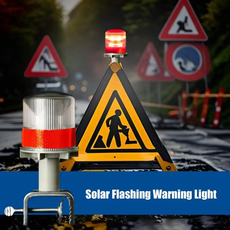 トラック用ストロボライトソーラー建設点滅ランプ工業用LED警告灯防水安全点滅ランプ用
