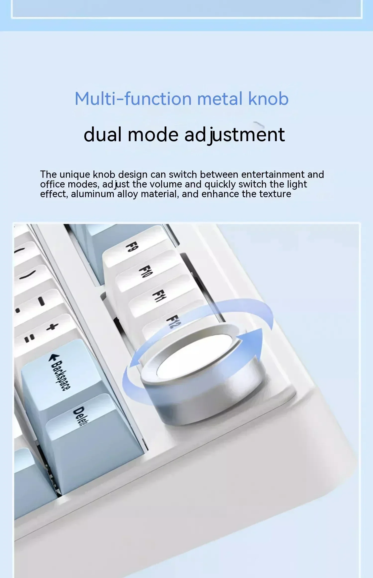 AULA F75 Mechanical Keyboard RGB Three Mode Wireless Gaming Keyboard Multifunctional Knob Hot Swap Gasket Gamer Accessories Gift