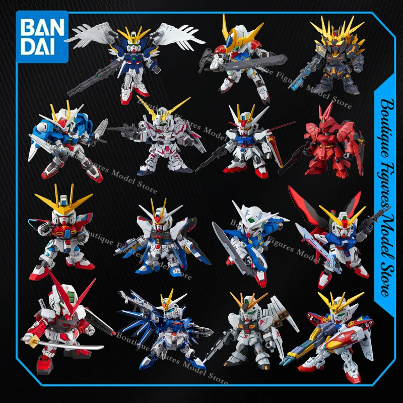 بانداي الأصلي SD GUNDAM EX-STANDARD GN-0000 RX-93 الجناح GUNDAM صفر عمل أنيمي الشكل التجمع نموذج جمع هدية ألعاب أطفال #1