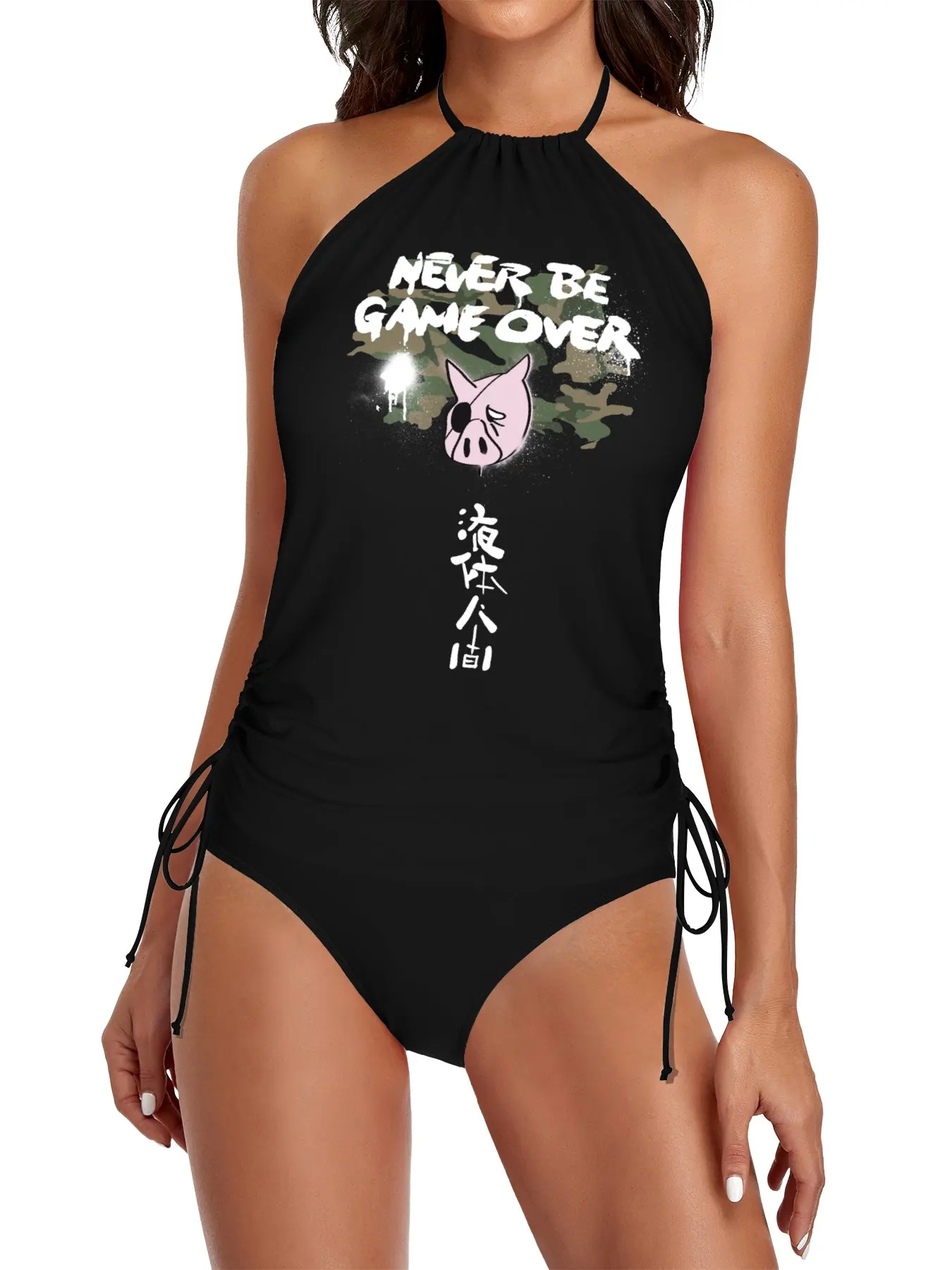 

Never Be Game Over Split Swimsuit Set swimsuits 2025 woman trend swimwear 2025 Swimwear women