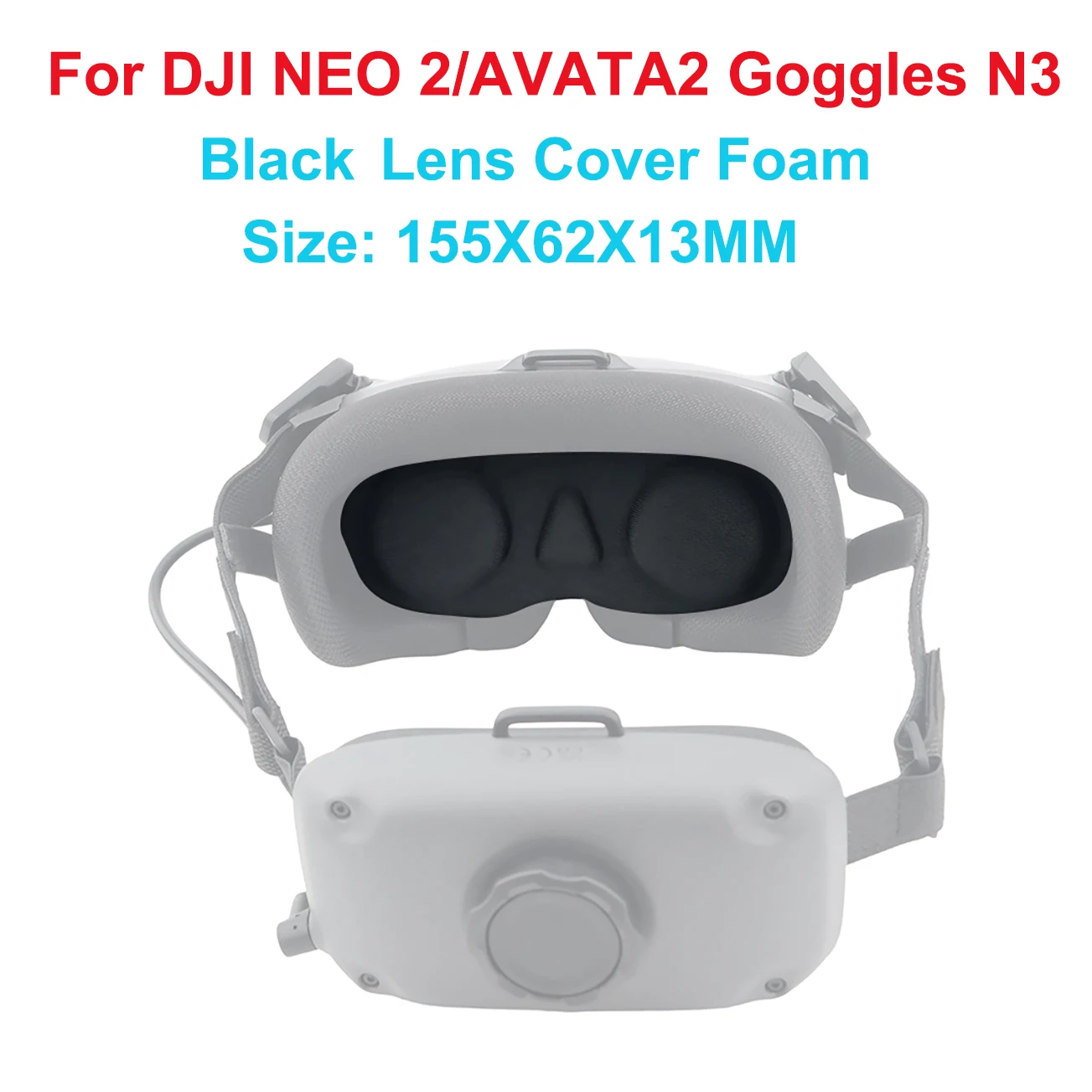 

Сменная лицевая накладка из лайкры и губчатой ткани для DJI Goggles 3 / DJI Avata 2: Защитная маска для глаз, накладка на линзы, вкладыш из магической губки