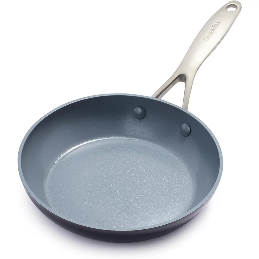 

Valencia Pro 8" Skillet, PFOA and PFAS-Free, Healthy Ceramic Nonstick: Hard Anodized Pan for Non-Toxic Cooking Induction