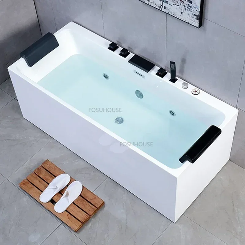 TG Acrylic Creative Bathtub Portable Bathroom Whirlpool Massage Bathtub Adults Household Indoor Detached Massage Bathtub