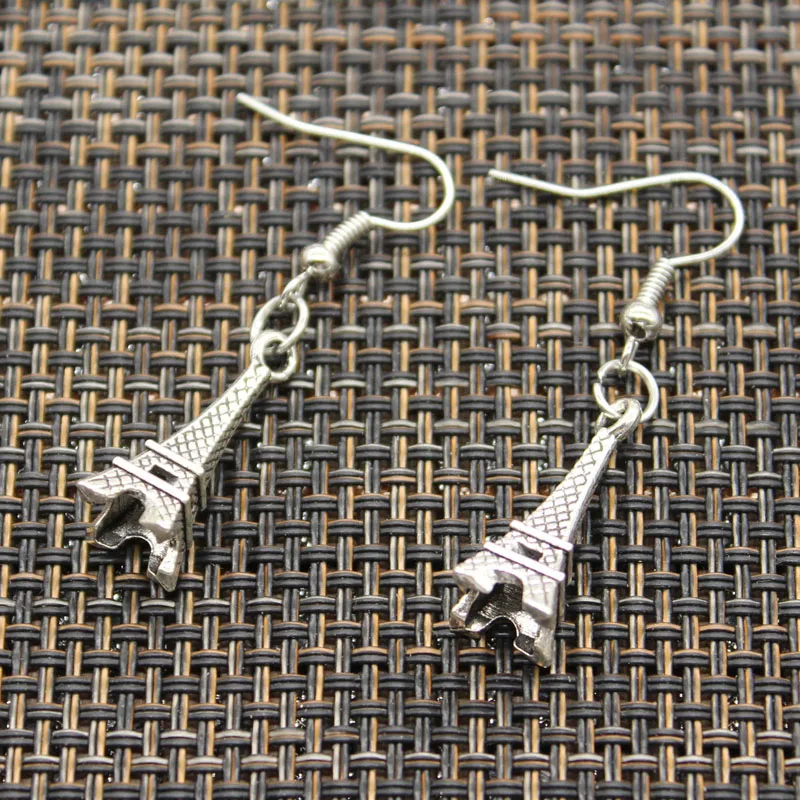 Hot Sales Leaning Tower Of Pisa Italy Eiffel Tower Paris Pendants DIY Earringgs For Gift