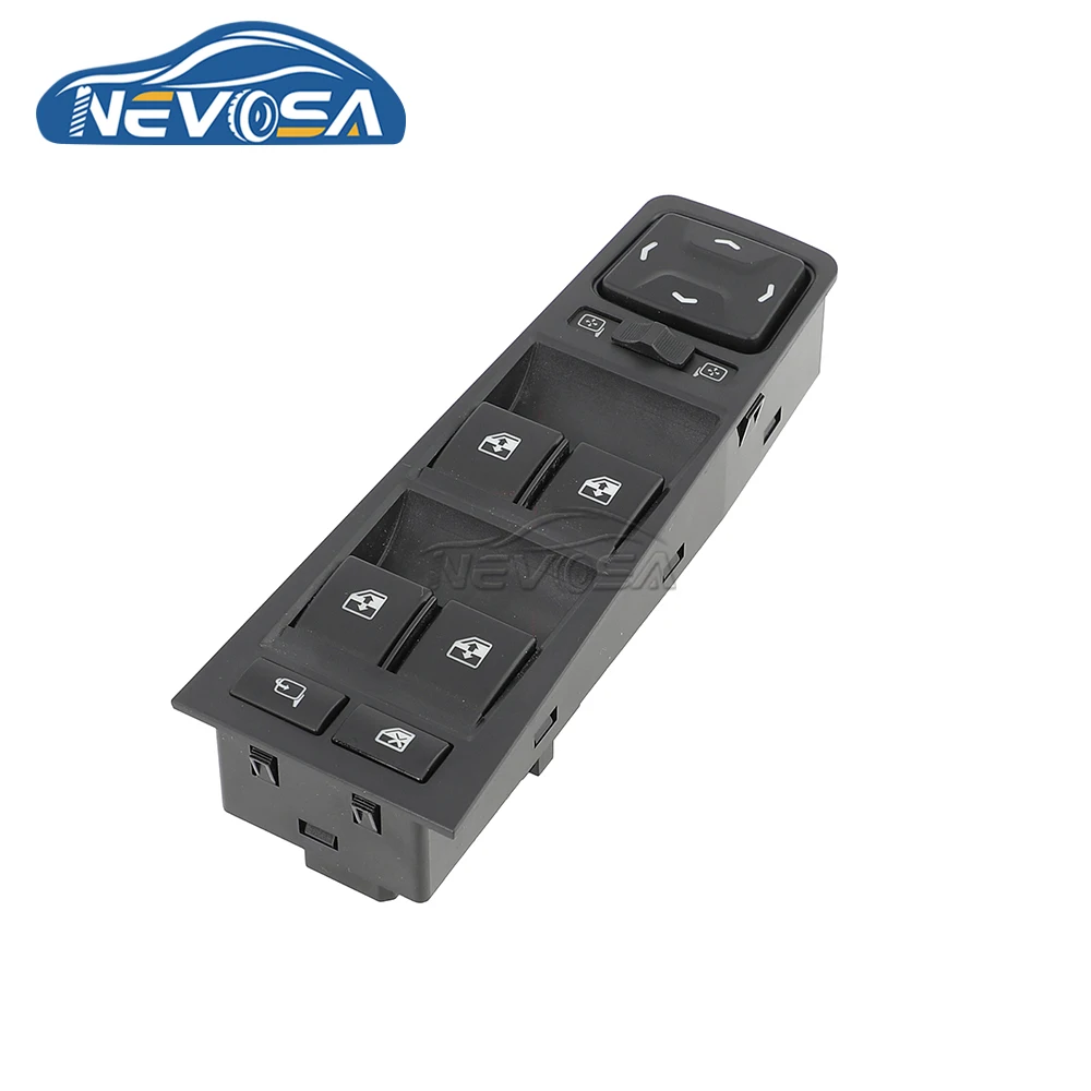 NEVOSA 62.3769-30 For LADA Vesta Electrical Car Master Power Window Switch Button White Night Light 8450031530 Front Driver Side