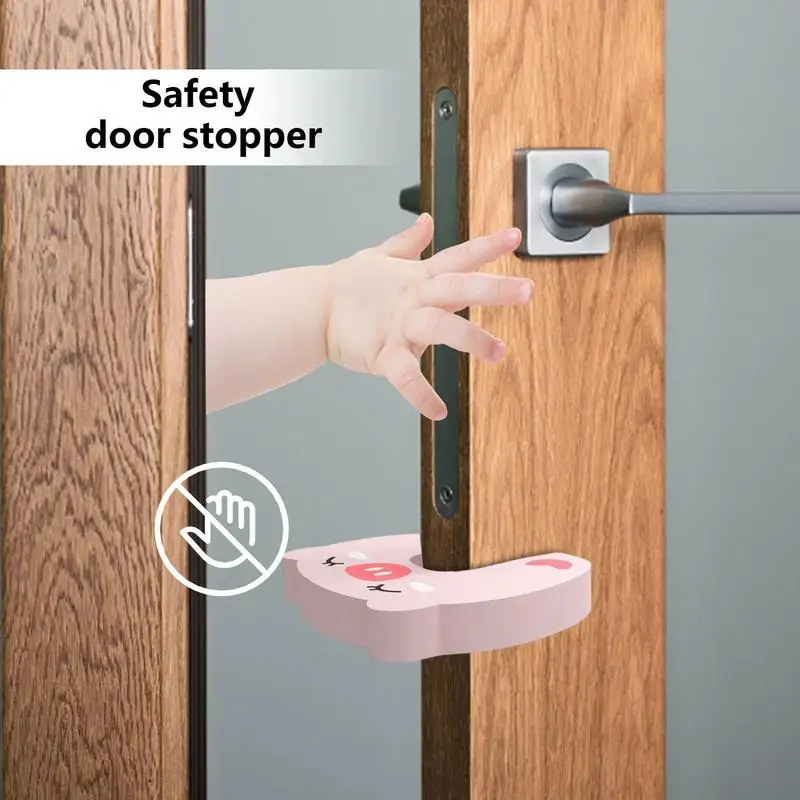 Door Safety Stopper Baby Proofing Finger Protector Cute Pinch Guard Door Stopper Soft Anti-Pinch Cushion Corner Protector For