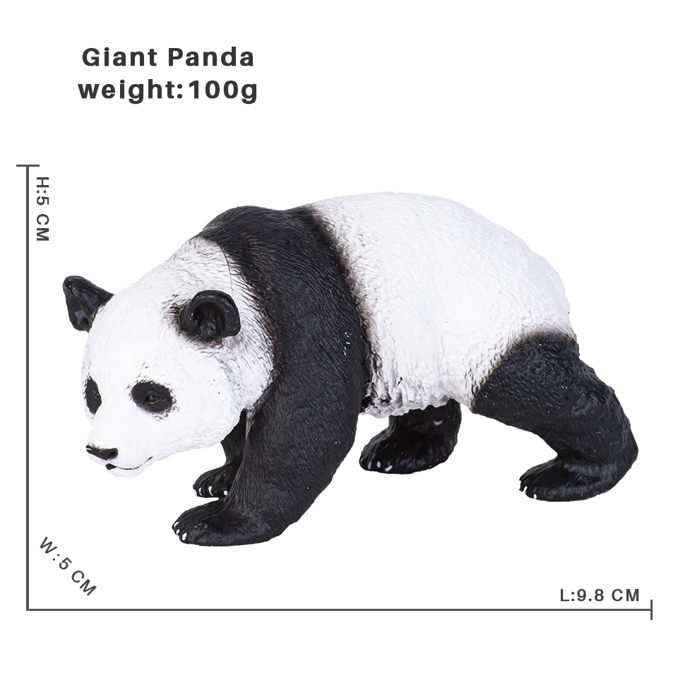 Solide Simulation wilde Zoo Tier Antilope Giraffe Panda Schwein Modell Action figuren Elefant Tiger Figuren Spielzeug für Kinder – Detail 5