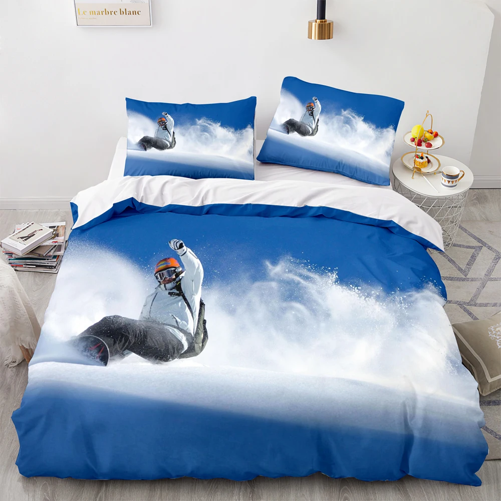 

New Extreme Sport Bedding Set Single Twin Full Queen King Size Ski Winged Flight Bed Set Aldult Kid Bedroom постельное бельё 008