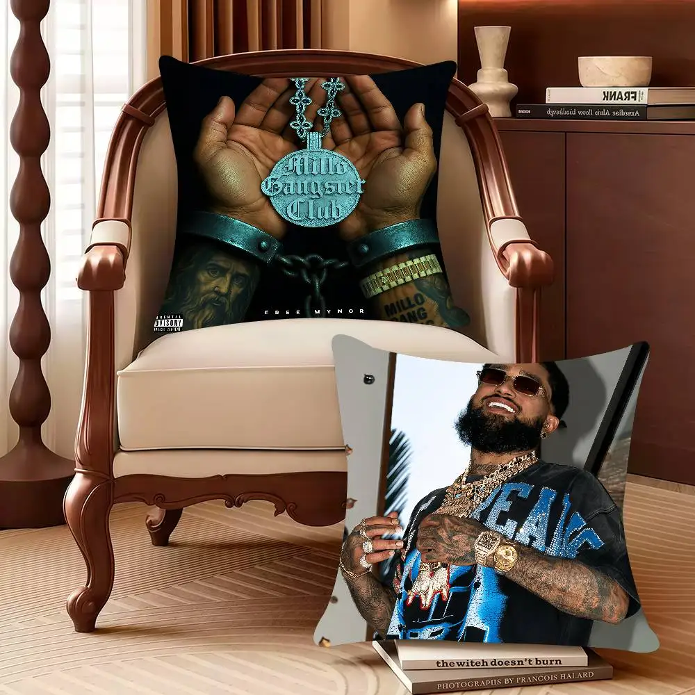 B-Bryant Myers Millo Gangster Club  Pillow Case Decor Protective Covers Comfortable soft for Sofa Living Room Home office