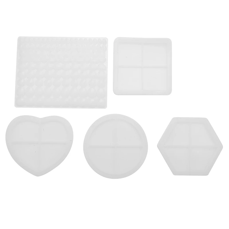 Coaster Molds For Resin Casting,Coaster Molds And Mosaic Resin Molds Silicone,For Making Coasters,DIY Artwork,Home Decor