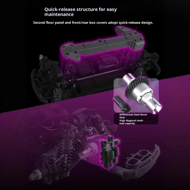GR Youdian M16 Bezszczotkowy Samochód RC Zdalnie Sterowany Elektryczny Czterokołowy Napęd Terenowy Funkcja Odwracania Zabawka Dla Dzieci i Dorosłych