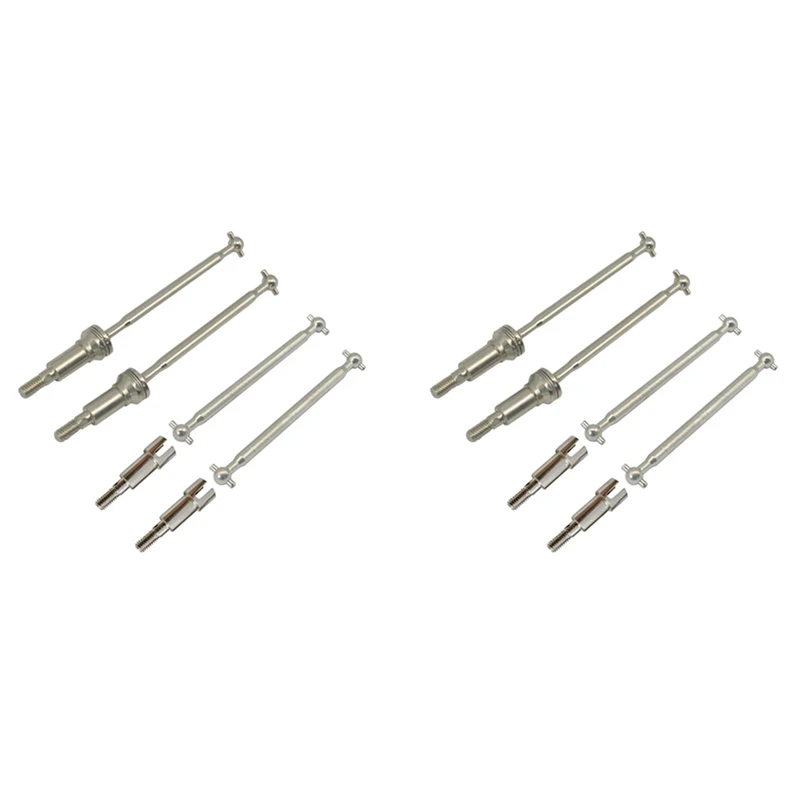 

L81A 2025-2Set Metal Front & Rear Drive Shaft CVD Driveshaft For Hosim Xinlehong Q901 Q902 Q903 9130 9136 9137 1/16 RC Car Spare