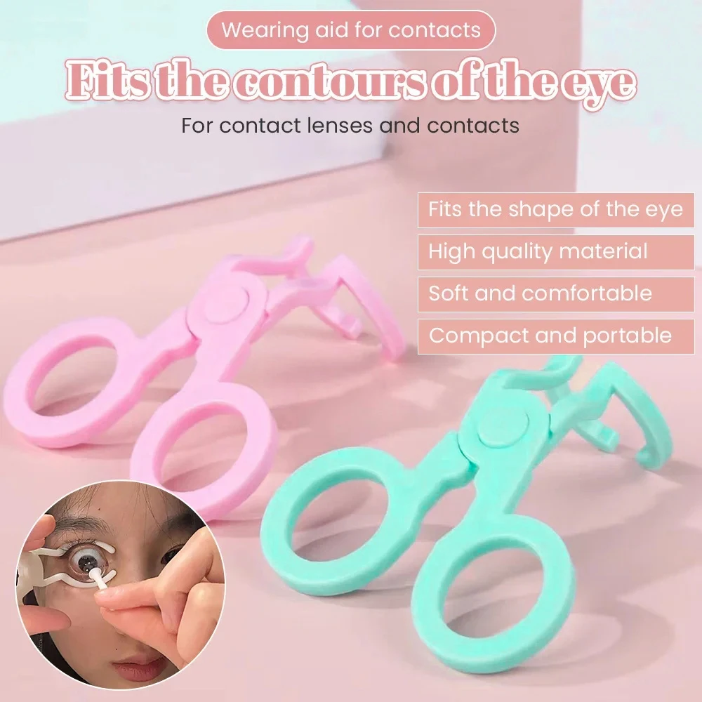 Contact Lens Wearing Assistance Wearing Beauty Tools Unfolding Eyelids Contact Lens Clips Wearing Tools And Removal Clips