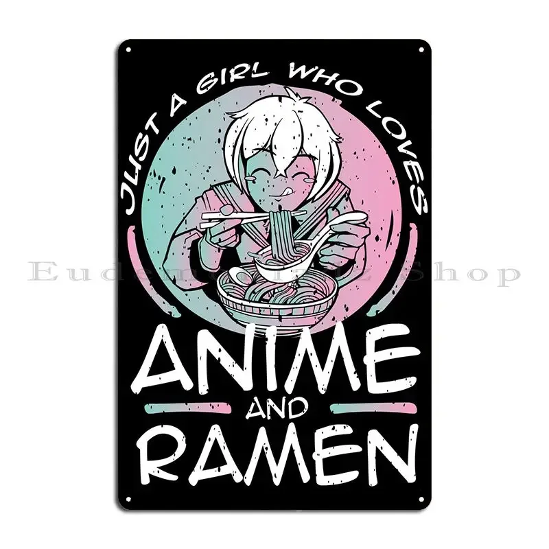 Ramen Noodles Japan Kawaii Metal Signs Customize Wall Decor Garage Plaques Designing Party Tin Sign Poster