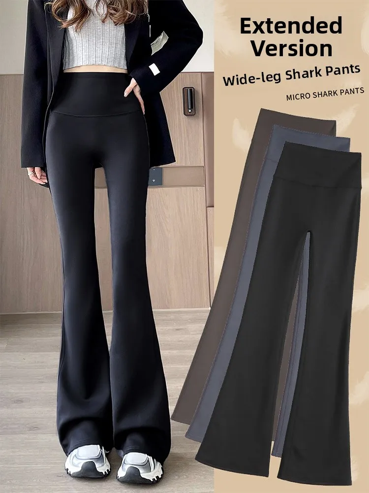 High Waist Yoga Pants Women's Spring Autumn 2025 New Sle Slimming Tight Bot Bell Bot ark Pants Casual Nine Point L...