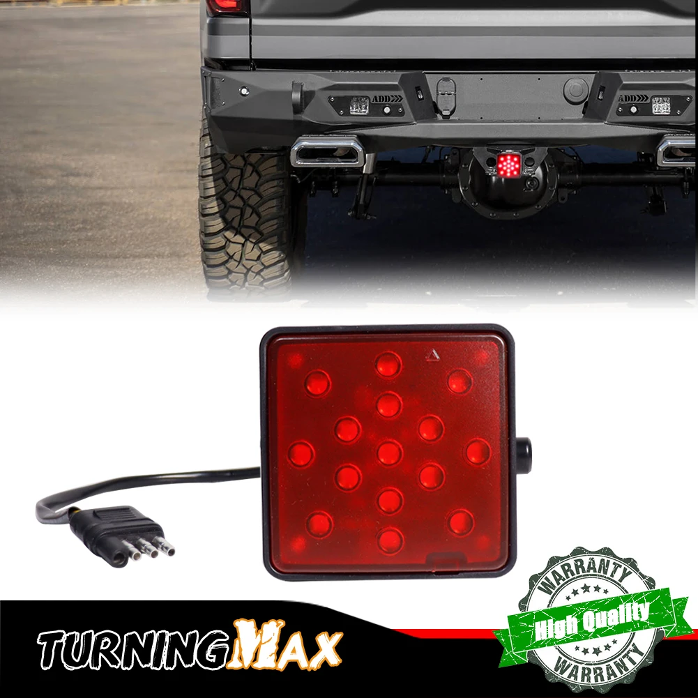 15-LED Red LED Tail/Brake Light, Rear Fog Light For Pickup, Trucks, SUV, Jeep with Class III 2