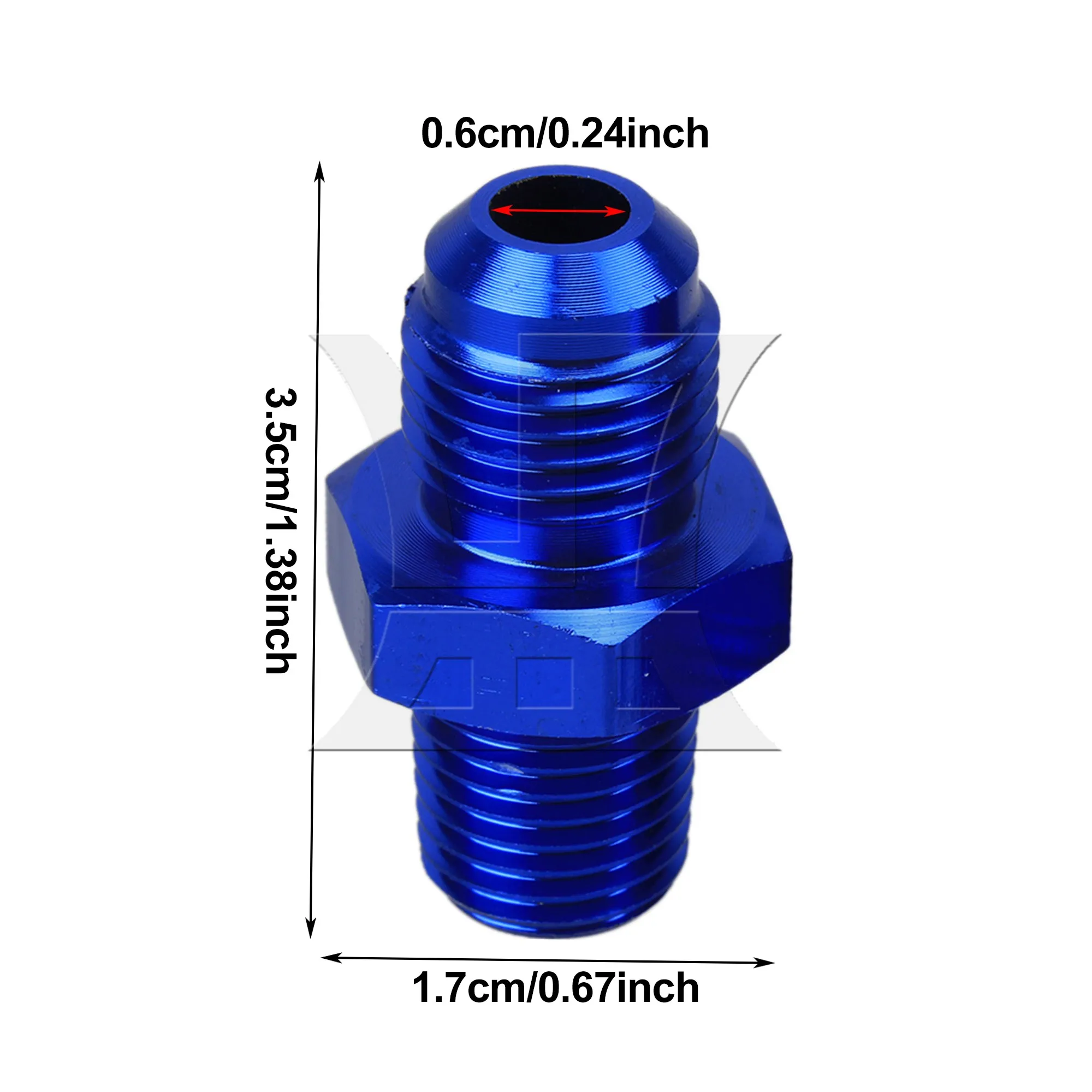 6 Pcs AN6 Male to Male 1/4