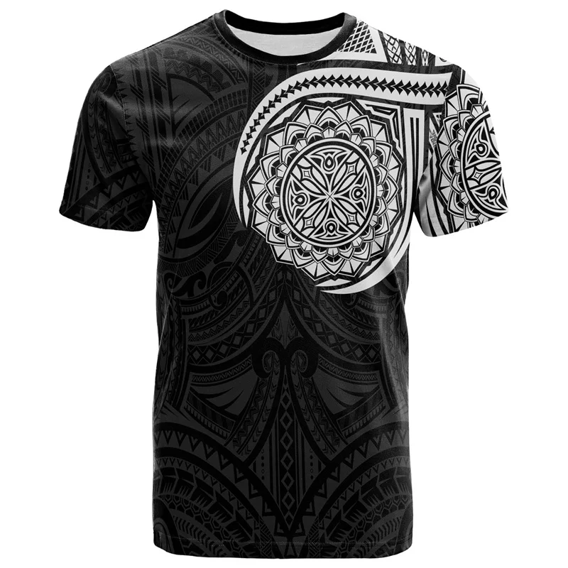 3D New Zealand Polynesian Maori Rugby Ball Print T Shirt Sports Fitness Quick Dry T-shirts For Men Fashion Hawaiian Gym Tops Tee