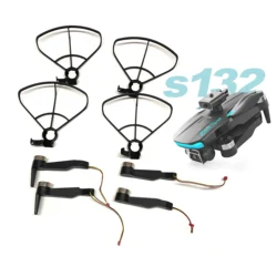 S132 Mini Drone Blades Parts S132PRO GPS Brushless Motor Arms Propeller Protection Guard Accessory