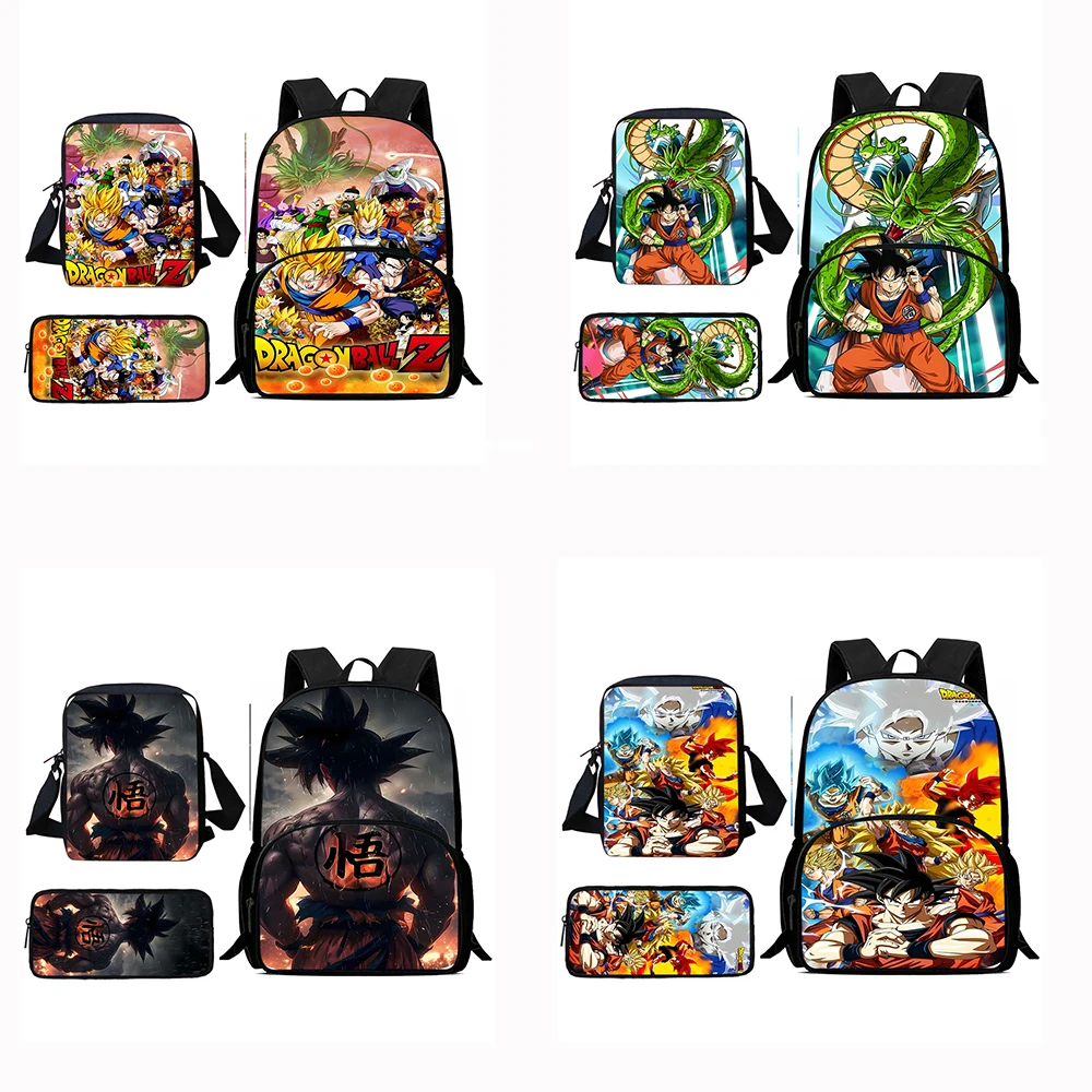 Sacs à dos animés pour enfants, sac initié G-Goku, trousse à crayons pour élèves, sacs d'école de grande capacité pour garçons et filles, meilleur cadeau, mignon