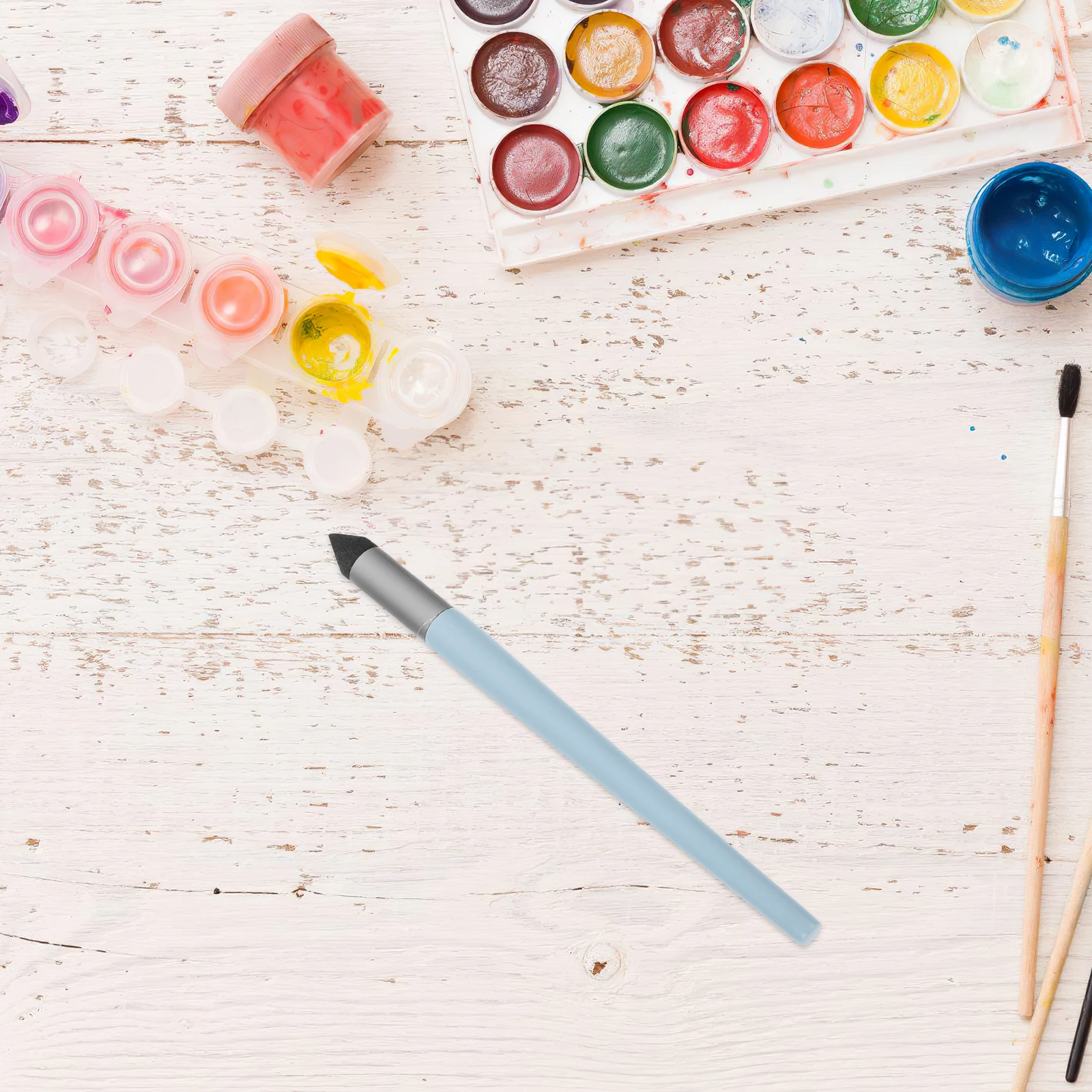 3 Pcs Oil Painting Blender Sticks Reusable Blending Brushes Art Drawing Tools Precise Detailing Various Techniques Canvas Use