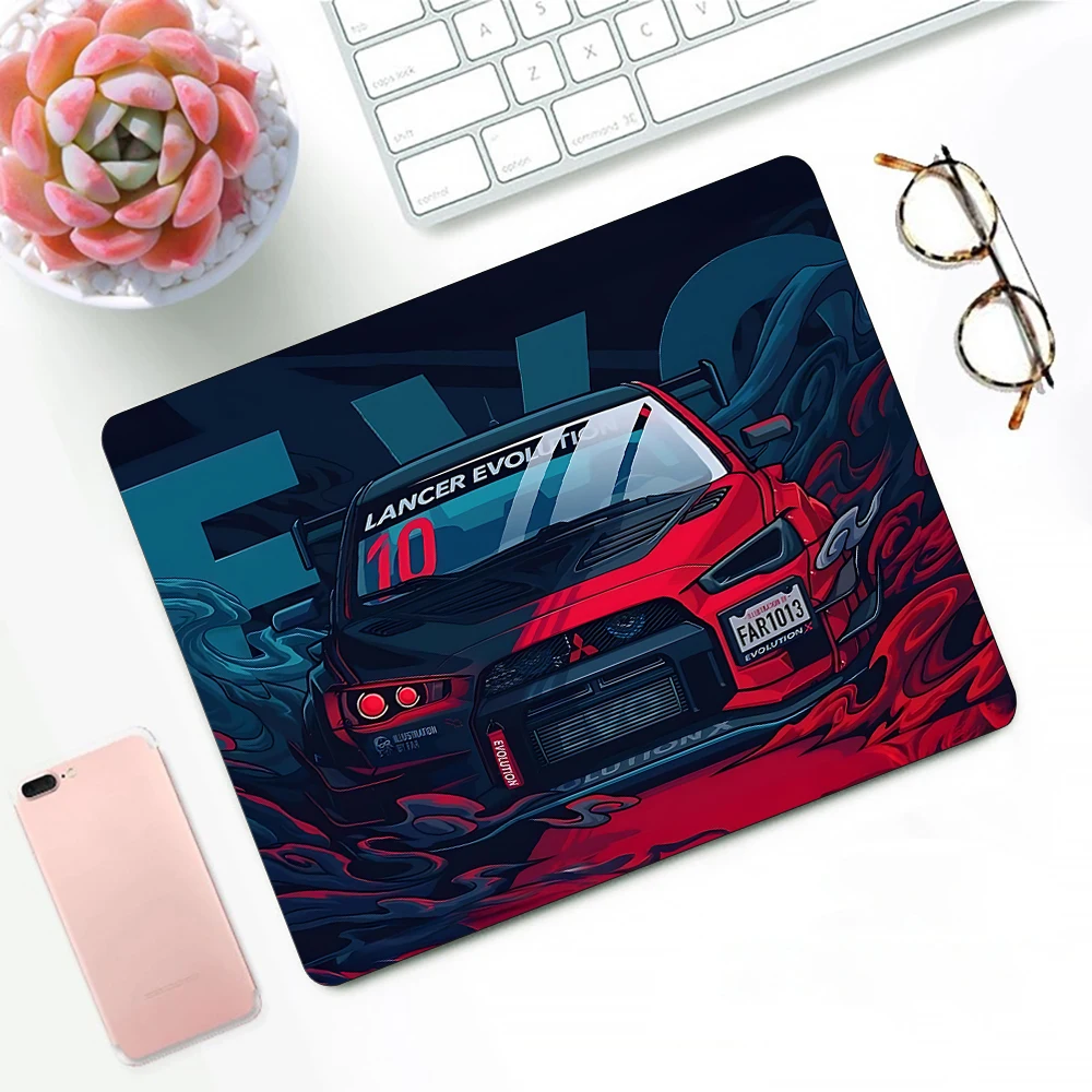 Rally Sports Racing Car JDMS Gaming Mouse Pad XS Small Mousepad For PC Gamer Desktop Decoration Office Mouse Mat Deskmat Rug