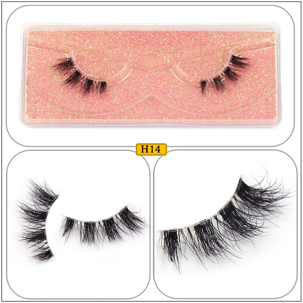Half Lashes Strip Eyelashes Natural Soft Wispy False Eyelashes Natural Mink Lashes For Daily Makeup Eyelash Extension Fake Lashe
