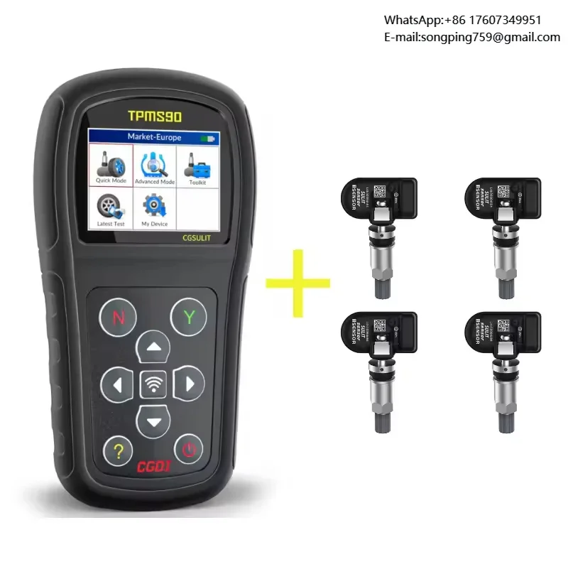 High Quality CGDI CGSULIT TPMS90 Tool with 4PC TS01 Sensors Tire Pressure Monitoring System WIFI and USB Update Modes