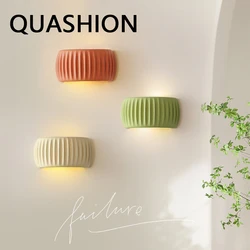 QUASHION-Nordic Minimalista Lâmpada De Parede, Design Moderno, Material De Resina, Forma De Abóbora, Sconce Light, Corredor, Decoração Do Quarto Lustres