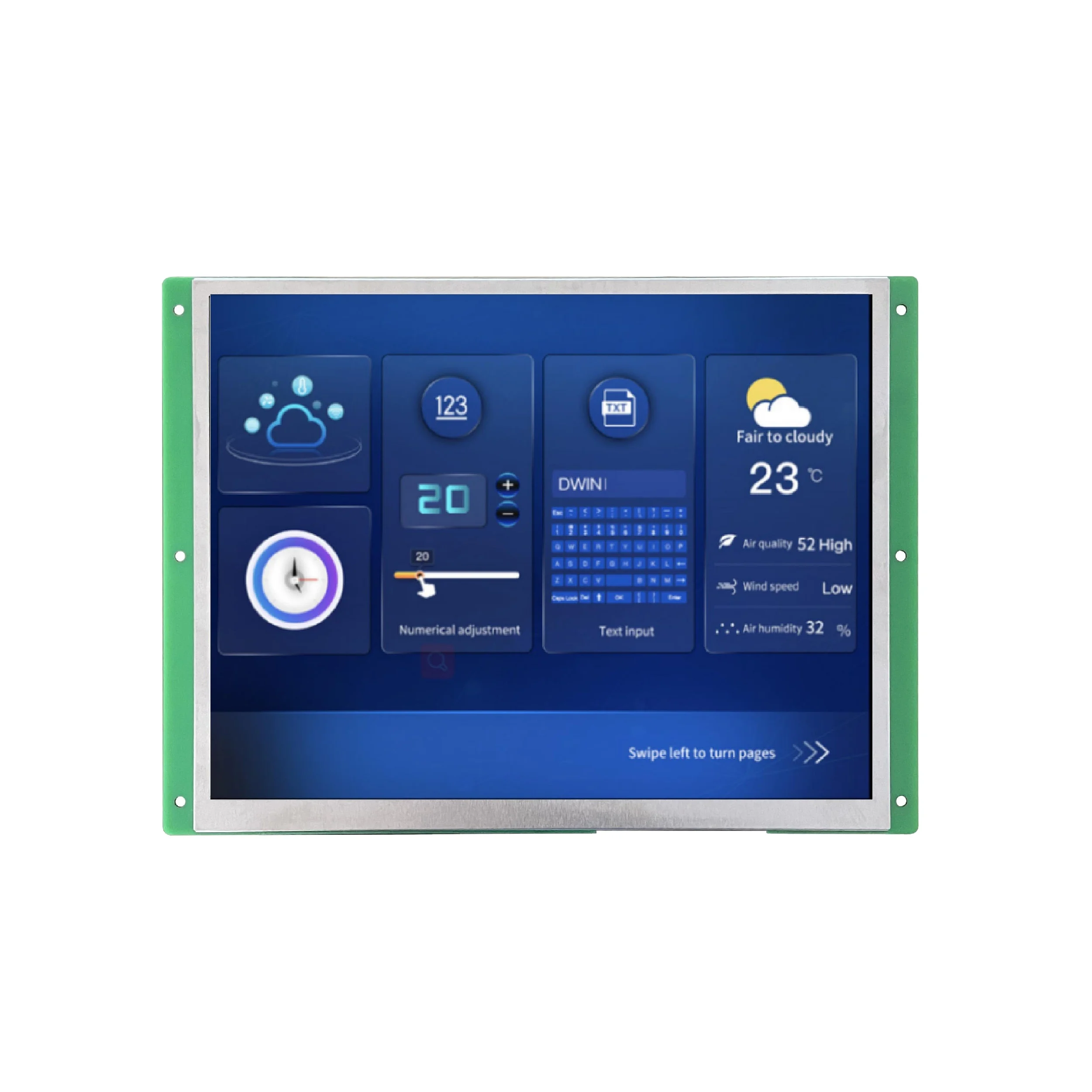 2026 9.7-inch, 1024*768 Pixels Resolution, 16.7M Colors, TN-TFT-LCD Working with Arduino/STM/ESP DMG10768T097_01W