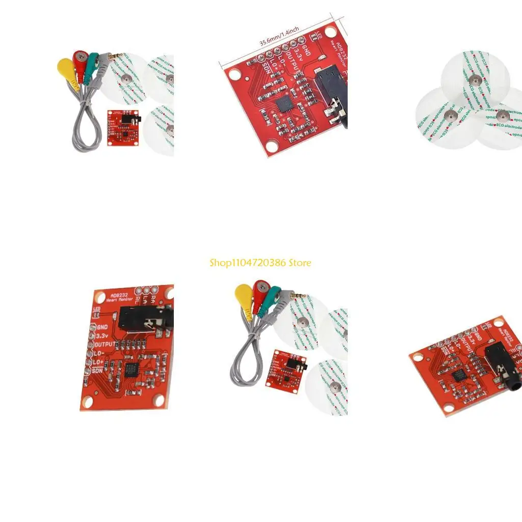 K0EA High Performances AD8232 Pulse Heart Monitoring Board for Fitness and Exercise Heart Rate Trackings