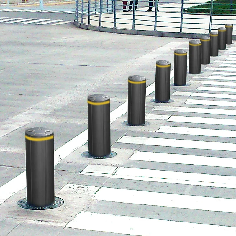 Chinese Factory Remote Control Bollard Custom Steel Safety Barrier Bollard Automatic Retractable Bollard
