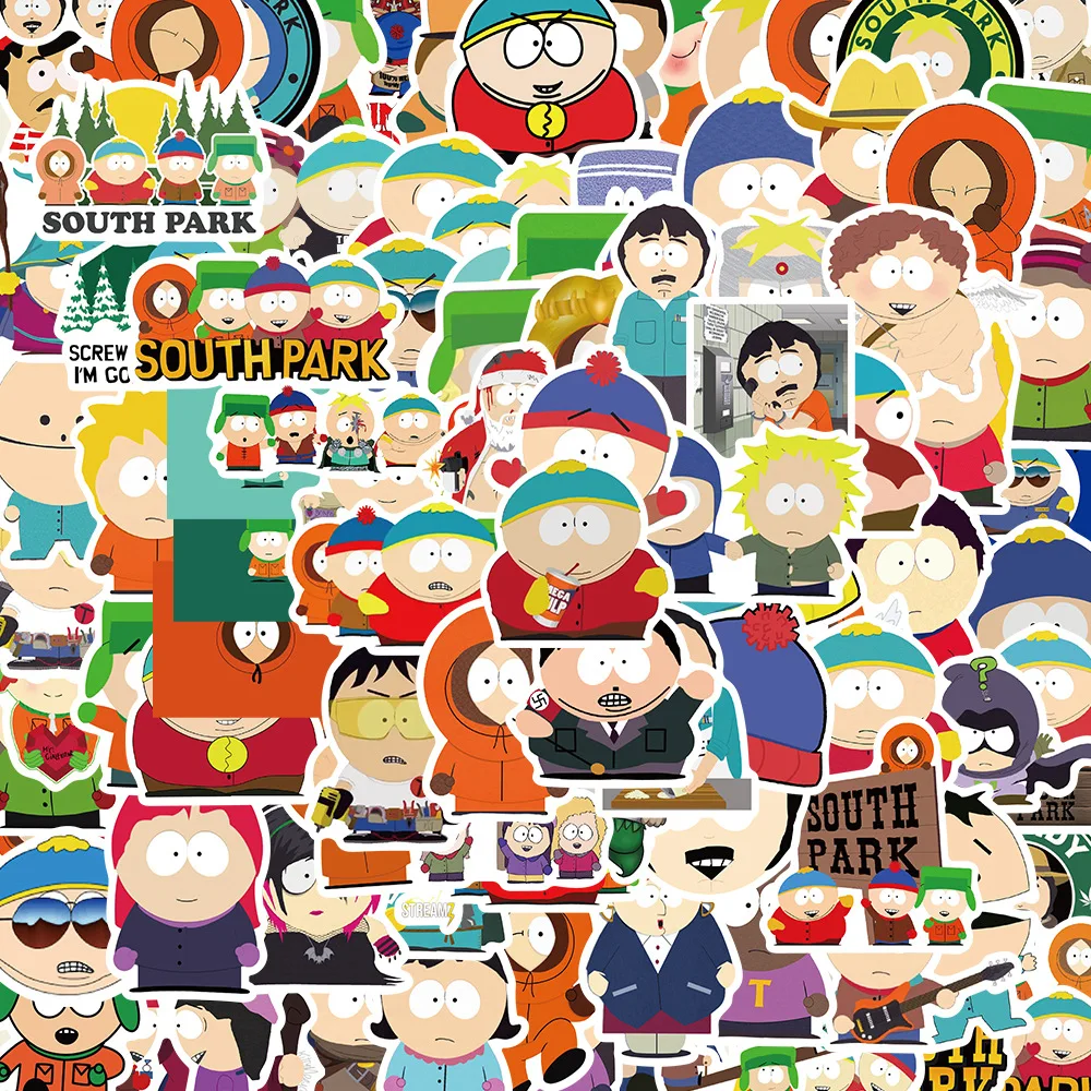 100 pièces mignon Anime Parques dans le sud autocollants imperméable Graffiti Skateboard papeterie voiture Cool enfants autocollant jouets cadeau