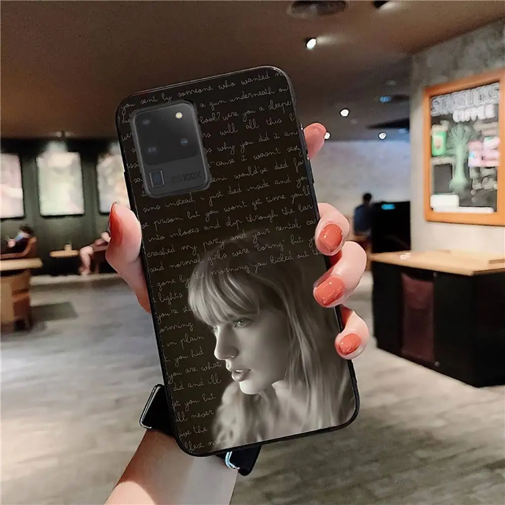 حافظة هاتف T-TaylorS TTPD S-SwiftS لهاتف سامسونج S 24 Fe 25 Ultra Plus 20 Lite 21 30 22 23 24 22 Ultra 5G Fundas