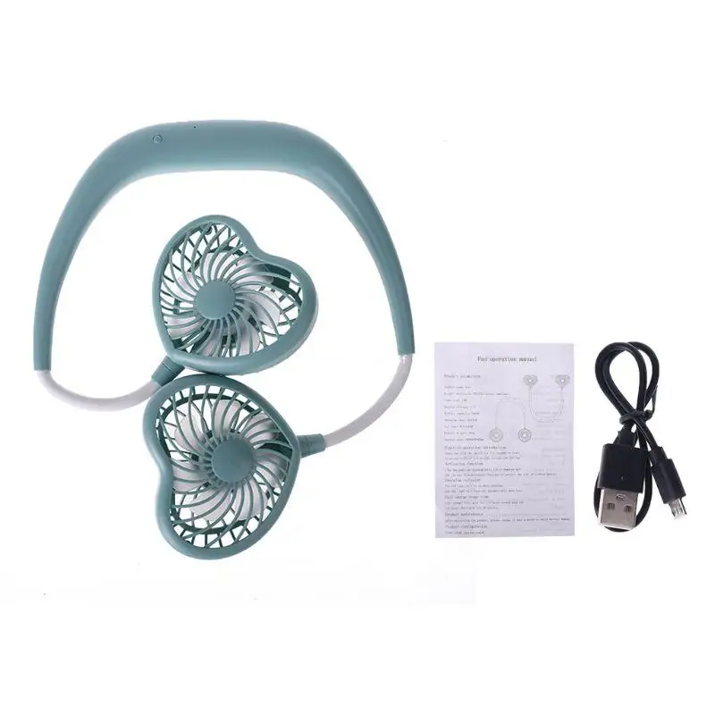 Hanging Neck Fan Outdoor Small Cooling Fan for Home, Commutes, Office Dropship