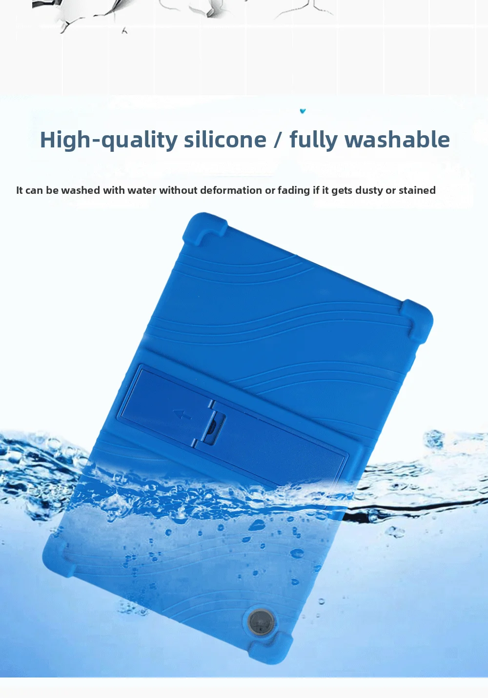 FÜR Samsung Galaxy Tab A9 Plus Hülle Silikon Stoßfeste Standhülle 11 Zoll X216 X210 X215 Drop-Proof – Detail 8