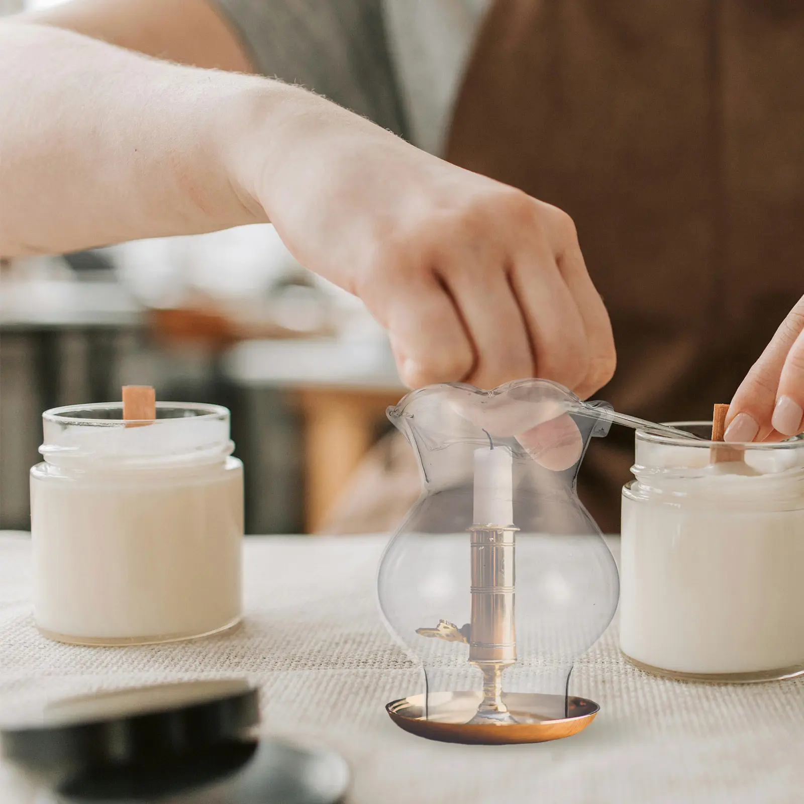 

Винтажный стеклянный плафон для лампы, прозрачный, в стиле ретро, для масляной лампы, сменный декоративный стеклянный колпак-фонарь для использования в помещении