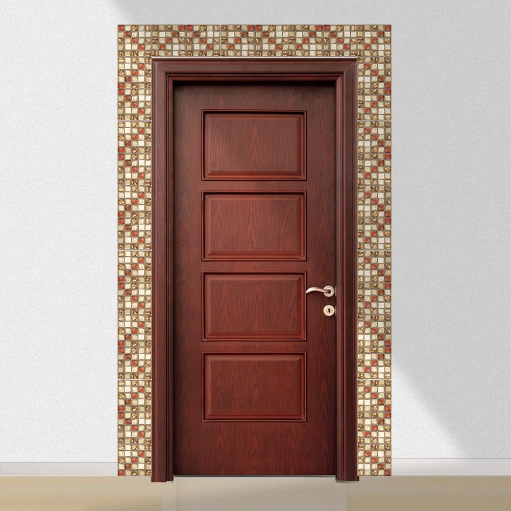 40 pièces/ensemble bricolage cuisine salle de bains autocollants imperméable auto-adhésif 3D ​ Tampons adhésifs pour carrelage, autocollants muraux, mosaïque, décor de décalcomanie