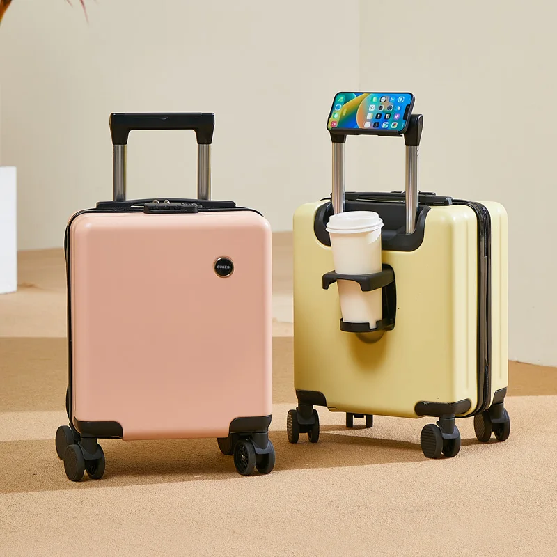 

Lightweight Travel Suitcase Women's Carry-On Bag Spring Autumn Airline 4 Inch Pull Rod Lage Bag Faion Trend