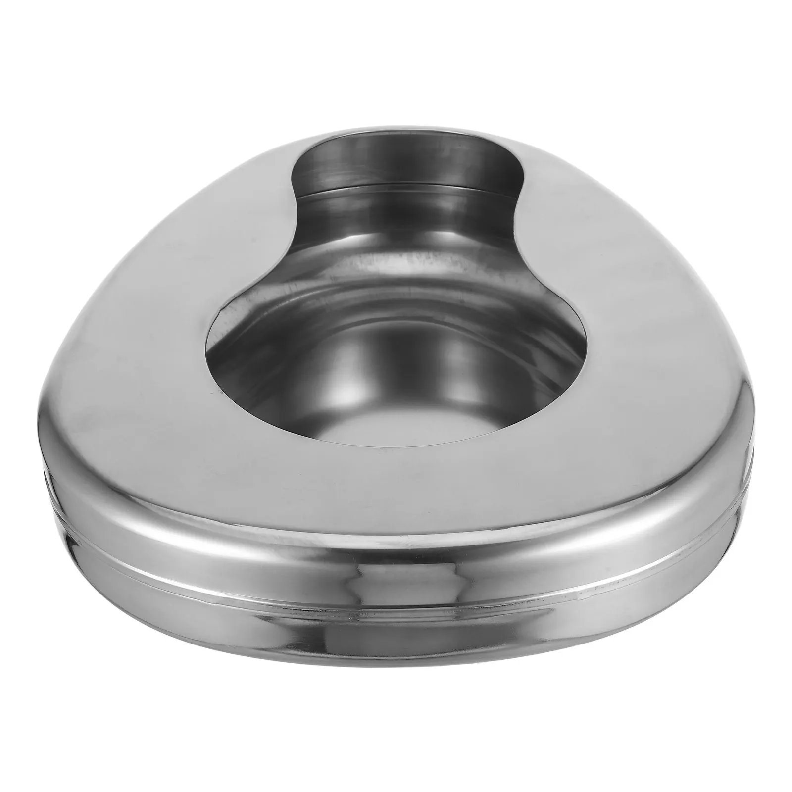 Stainless Steel Bedpan for Elderly and Bedridden Patients Lightweight Ergonomic Design for Home Hospital Travel Use Portable