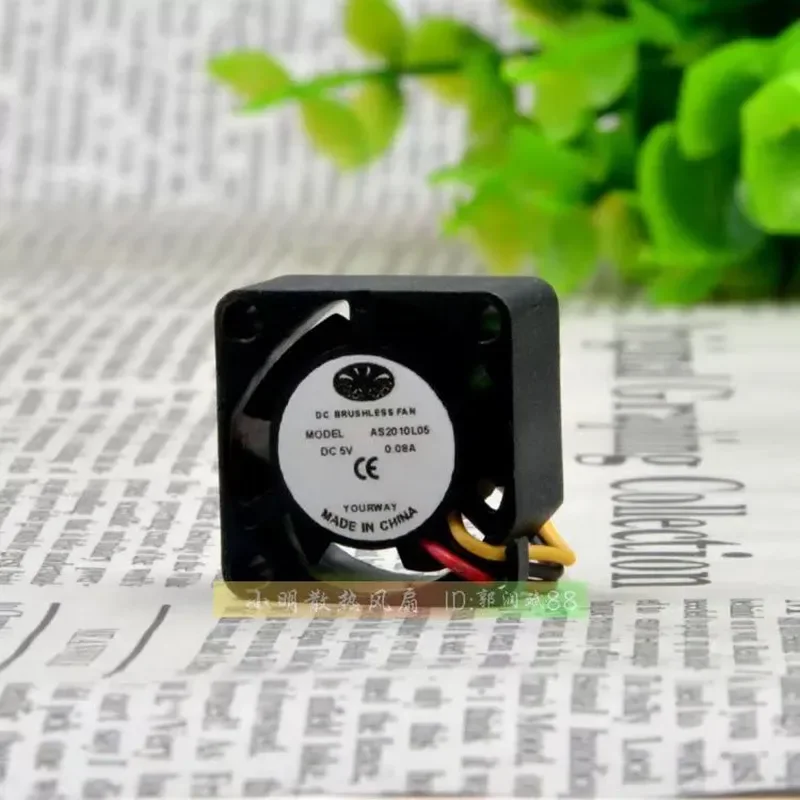 for Youwei AS2010L05 2010 2cm 5V 0.06A 3-wire air detector Miniature cooling fan