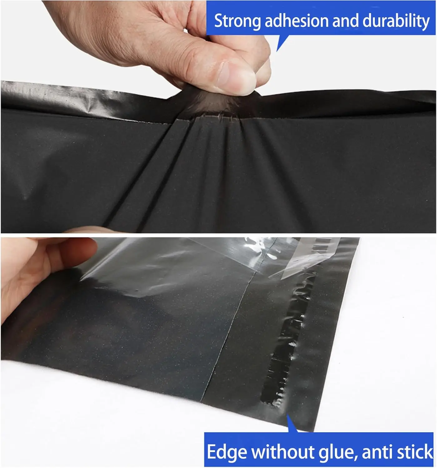 سماكة اللون الأسود المغلف أكياس التخزين بولي ايثيلين البلاستيك ساعي حقيبة شحن مقاوم للماء ذاتية اللصق ختم الحقيبة أكياس بريد