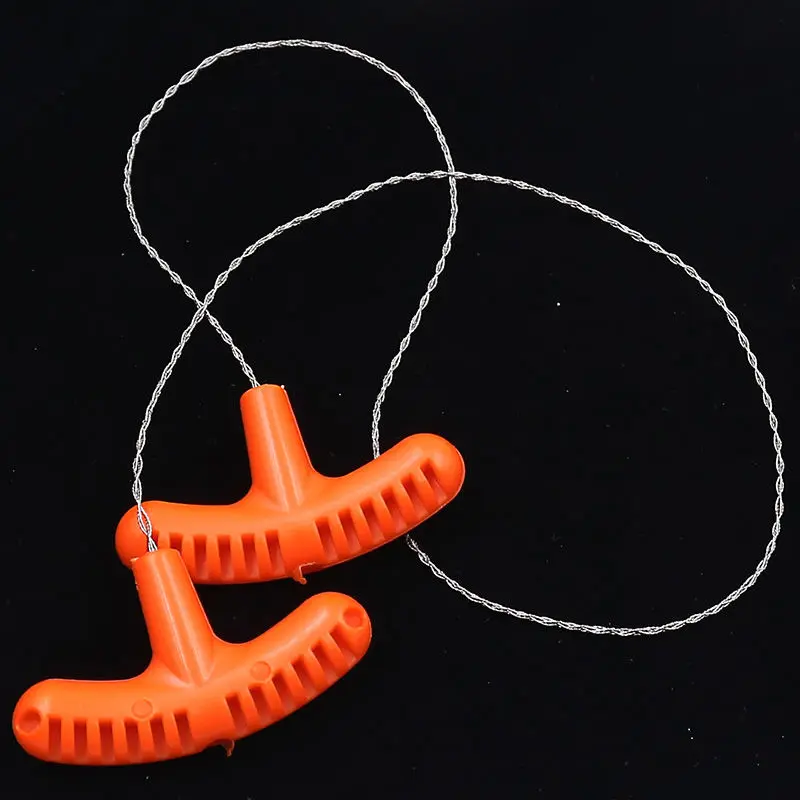 High-quality Multi-purpose Mini Pocket Wire Saw Stainless Steel Wire Saw Orange Outdoor Camping Emergency Survival Gear Tools image 6