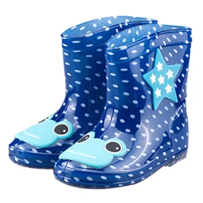 Children Spring Autumn Winter Baby Boys Girls Kids Rhino Candy Color Frog Cat Rabbit Rain Boots Waterproof Shoe