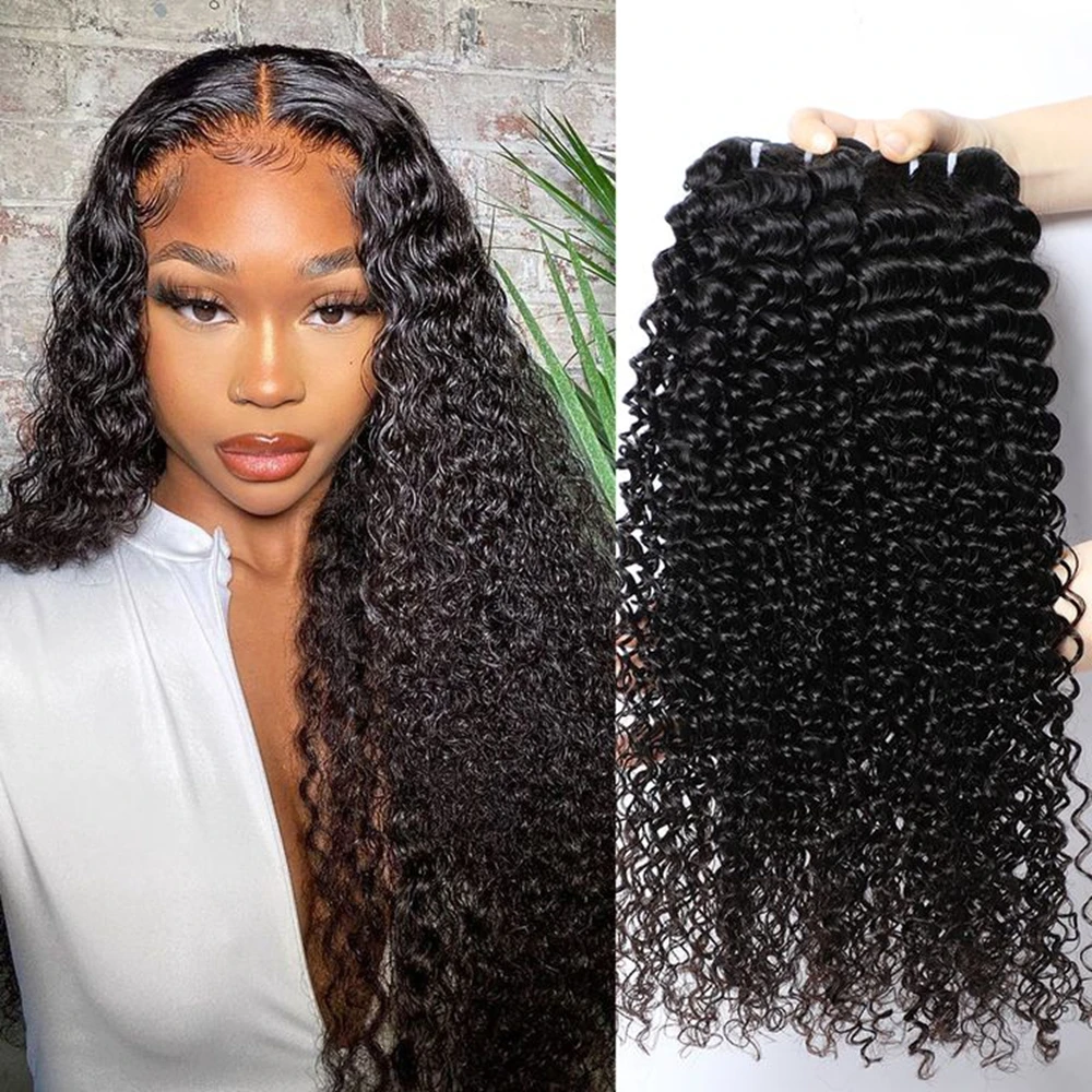 بيرو غريب مجعد الشعر البشري حزم السائبة تمديدات شعر ريمي لينة الأفرو مجعد 100% نسج على شكل شعر إنسان حزم 1-3 حزمة