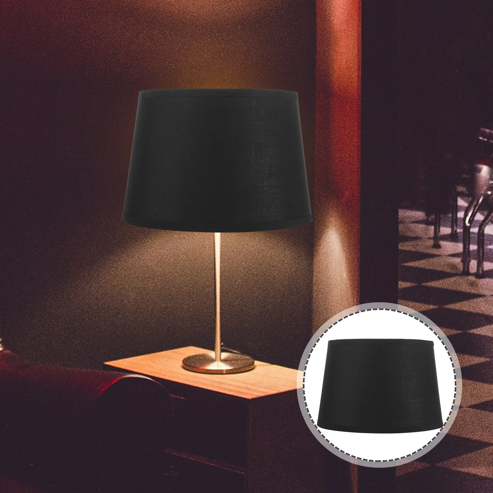 

Fabric Lampshade Simple Style Wear-Resistant Table Lamp Floor Light Shade Replacement Cover for Bedroom Study Library Home