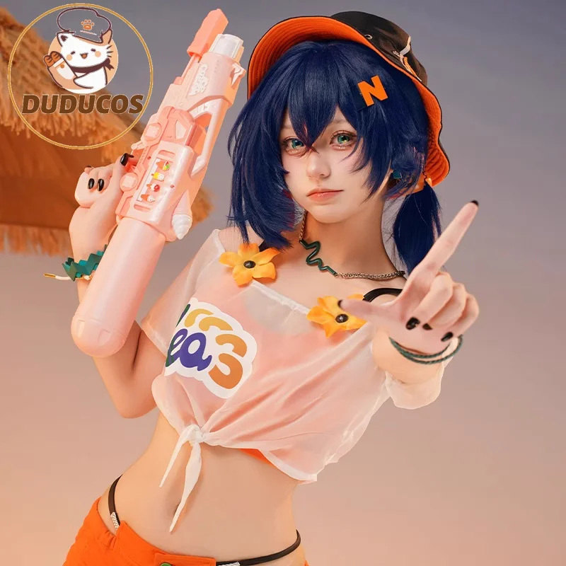 

2025 Belle Swimsuit Cosplay Costume Game Zenless Zone Zero DUDU-SR Women Swimwear ZZZ Belle Cosplay Wig